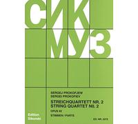 Prokofiev: String Quartet No. 2 in F, Op.92 (set of parts)