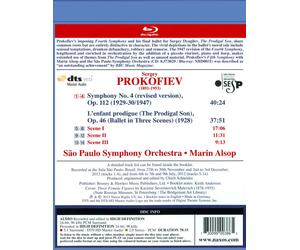 PROKOFIEV: SYMPHONY NO. 4; THE PRODIGAL SON NEW DVD