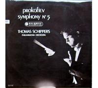 PROKOFIEV Symphony No.5, Thomas Schippers, Philharmonia Orchestra. Uk pressing on Columbia Dark Blue and Gold 33CX 1561.
