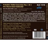 PROKOFIEV: VIOLIN CONCERTOS NO 1 & 2; CINDERELLA - 5 PIECES NEW CD
