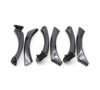 PROKROPKVK Car Inside Door Handle for BMW 3 Series E90 E91 316i 318i 320 325 328i 6PCS Set LHD RHD Front Rear Left Right Interior Passenger Door Pull Handle Pull Trim Cover(LHD-Carbon 6PCS)