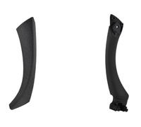 PROKROPKVK Car Inside Door Handle for BMW 3Series E90 E91 318 320 325 328 330 335 Part Inner Doors Panel Handle Bar Pull Trim Cover Full Set Interior Door Handles Pull Trim Cover(Black(on the Left))