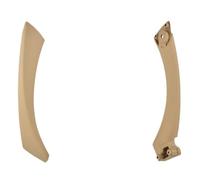 PROKROPKVK Car Inside Door Handle for BMW 3Series E90 E91 318 320 325 328 330 335 Part Inner Doors Panel Handle Bar Pull Trim Cover Full Set Interior Door Handles Pull Trim Cover(Beige(on the Right))