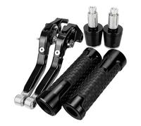 PROKROPKVK Clutch Levers Brake Handlebar for XJ6 for XJ6N 2009 2010 2011 2012 2013 2014 2015 Handgrips Brake Clutch Levers Handlebar Grips Ends Brake Handle Lever(Full Set D)