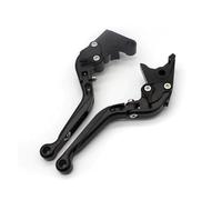 PROKROPKVK Motorcycle Handlebar Grips Brake Clutch Lever CNC Motorcycle Folding Extendable Brake Clutch Lever for Hornet CB600F for CBF600 for CBF 600 2007-2013(A Full Black)