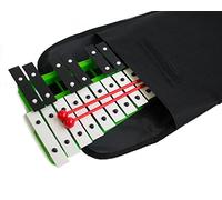 ProKussion School Series 27 Key Glockenspiel Xylophone with Deluxe Soft Carry Case (Green)
