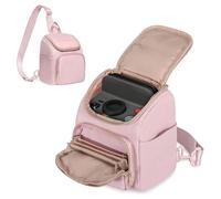 Prokva Camera Sling Bag Compatible with Polaroid Now 3rd/2nd Gen, Flip, Now+, Go Gen 2 Instant Film Camera, Crossbody Carrying Case with Adjustable Strap, Pink