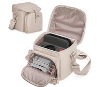 Prokva Camera Sling Bag for Polaroid, Camera Case with Film Storage, Camel