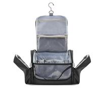 Prokva Hanging Toiletry Bag for Men, Tactical Dopp Kit Toiletry Travel Bag, Large Hygiene Organizer Shower Bag for Camping Outdoor, Black