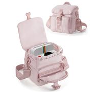 Prokva Instant Camera Case Compatible with Polaroid Now 3rd and Go Gen2 Series, Protective Camera Sling Bag with Adjustable Strap and Pockets, Pink