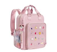 Prokva Ita Backpack Pin Display Bag with Inserts for Pins, Cute Ita Bag for Anime Cosplay and Concert, Pink (Patent Design)