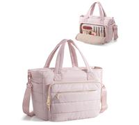 Prokva Large Bible Cover Case for Women with Shoulder Strap, Pink