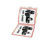 Prolac UN 3480 Dangerous Goods Sticker, Contains Lithium-Ion Batteries, Pack of 500, 100 x 100 mm, Self-Adhesive, Labels, Labels Self-Adhesive, Dangerous Good Stickers