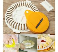 ProLeo Microwave Oven Baked Potato Chips Maker DIY Oil Free Homemade Device, Kitchen Microwave Apple Potato Vegetables Crisp Chip Slicer Maker
