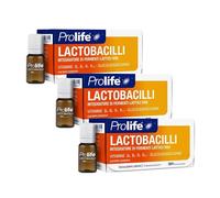 Prolife Lactobacilli - Probiotic Supplement (Live Lactic Ferments): 4.3 Billion per dose, 3 Packs of 10 Vials of 8 ml