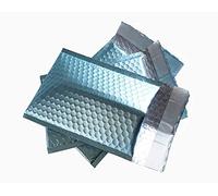 ProLine #0 6x10 Inches Extra Wide Matte Metallic Ice Blue Bubble Mailers Self Seal CD DVD Padded Envelopes Pack of 25