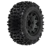 Proline 1/10 Badlands Front/Rear 2.8In Mt Tires Mounted 12mm Blk Raid
