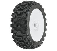 Pro-Line Badlands MX M2 1/8 Buggy Tyres Mounted 17mm White PRO9067-31