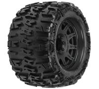 PROLINE 1/8 Trencher X F/R 3.8in MT Tires Mounted 17mm Blk Raid (2)