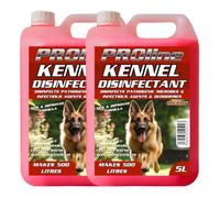 PROline Dog Kennel Disinfectant 2 x 5L Cherry Fragrance Odour Deodoriser