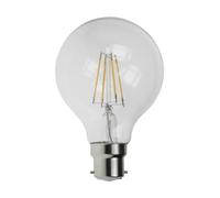 Prolite LED Filament 80mm Globe Clear 2700K Very Warm White 4W 240V 400lm BC