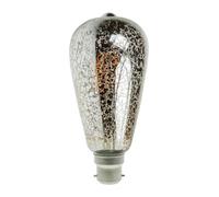 Prolite LED Squirrel Cage 240V 4W B22d Crackle Effect Dimmable