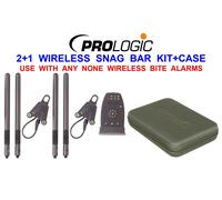 PROLOGIC 2+1 WIRELESS SNAG BAR KIT+CASE FIT BITE ALARM BUZZBAR BANKSTICK ROD POD