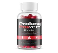 Prolong Power Gummies for Men, Max Strength Male Performance Formula - Powerful Natural Ingredients - New & Sealed - 60 Gummies/Slim Warriors
