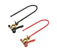 Prolongateur De Câble Pour Batterie Automobile,Kit De 2 Connecteurs Souples Renforcés | Prolongateur Câble Batterie | 19,7 Pouces De LongGolf, Moto, Camion, Semi-Remorque, Alternateur, Démarreur Et