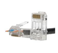 ProLux RJ45 Connector 100-Pack - Cat5e/Cat5 Ethernet Modular RJ45 Plugs, Gold-Plated Crimp Connectors for LAN Network, High-Speed Data Transfer