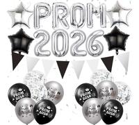 Prom Decorations 2026, Graduation Party Decorations with Balloon for High School College Graduation or Prom Partybackdrops