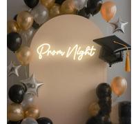 Prom Night LED Neon Sign, Custom Grad Dance Prom 2025 Party Neon Light Wall Decor Graduation Decoration Class of 2025 Personalized Gift