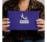 Prom Night Stiletto Design in Purple Sparkly Photo Album Gift (Holds 40 6x4 inch photos)