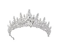 Prom Queen Crowns And Tiaras Headband Bridal Diadem(Silver)