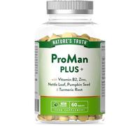 ProMan+ Supplement for Men | Pumpkin Seed, Nettle Leaf, Vitamin B2, Zinc and Turmeric Root Complex | 60 Vegan Tablets | by Nature's Truth