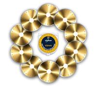 ProMan Tools 45mm Rotary Cutter Blades 10 Pack, Replacement Blades for Fabric, Titanium Coated, SKS-7 Steel Blade, for Paper Arts Scrapbooking Sewing Crafts DIY, Sharp and Durable