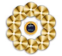 ProMan Tools 60mm Rotary Cutter Blades 10 Pack, Replacement Blades for Fabric, Titanium Coated, SKS-7 Steel Blade, for Paper Arts Scrapbooking Sewing Crafts DIY, Sharp and Durable
