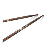 ProMark Drum Sticks - Classic 5A Drumsticks - FireGrain For Playing Harder, Longer - No Excess Vibration - Lacquer Finish, Oval Wood Tip, Hickory Wood - 1 Pair