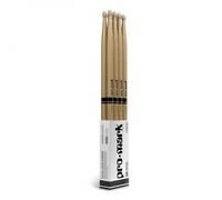 Promark Classic Forward 2B Hickory Drumsticks Oval Wood Tip 4-Pack