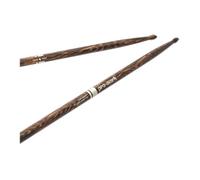 Promark TX7AW-FG Classic Forward 7A FireGrain Hickory Drumsticks with Wooden Tip