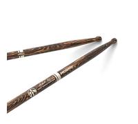 ProMark Drum Sticks - Bring Your Own Style - BYOS - FireGrain For Playing Harder, Longer - No Excess Vibration - Lacquer Finish, Large Round Tip, Hickory Wood - 1 Pair