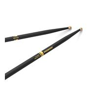 ProMark Drum Sticks - Forward Rebound 5A - ActiveGrip For Secure, Comfortable Grip - Gets Tackier As Your Hands Sweat - Active Grip Finish, Acorn Tip, Hickory Wood, 1 Pair, Black