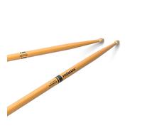 ProMark Drum Sticks - Rebound 2B - ActiveGrip For Secure, Comfortable Grip - Gets Tackier As Your Hands Sweat - Active Grip Finish, Acorn Tip, Hickory Wood - Clear, 1 Pair