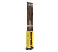 ProMark Drum Sticks - Rebound 5A Drumsticks - FireGrain For Playing Harder, Longer - No Excess Vibration - Lacquer Finish, Acorn Tip, Hickory Wood - Drum Sticks Set - Buy 3 Pairs Get 1 Free