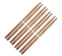 Promark FireGrain 5B Wood Tip Drumsticks 4 Pair Value Bundle