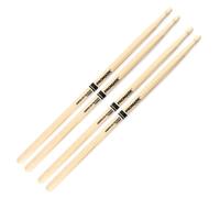 ProMark Hickory 5B Woodtip Drumsticks 2 Pair Value Bundle