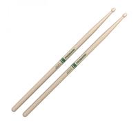 Promark Rebound 5A Raw Hickory Drumsticks Acorn Wood Tip