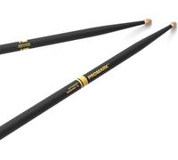 ProMark Rebound ActiveGrip R7AAG 7A Drumsticks, Acorn Tip, Black