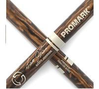 ProMark Scott Johnson FireGrain Signature Marching Snare Drum Sticks - FireGrain For Playing Harder, Longer - No Excess Vibration - Lacquer Finish, Large Round Tip, Hickory Wood - 1 Pair