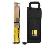 Promark Stick Bag & Rebound 5B Hickory Sticks Bundle